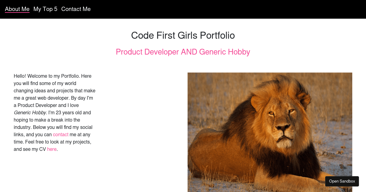 Week 4 Bootstrap Example - Codesandbox