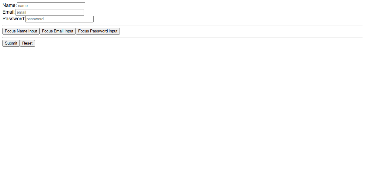 useRef - Practice - Form - Codesandbox