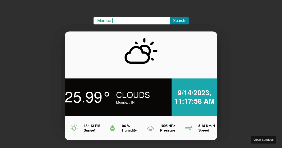 weather-app - Codesandbox
