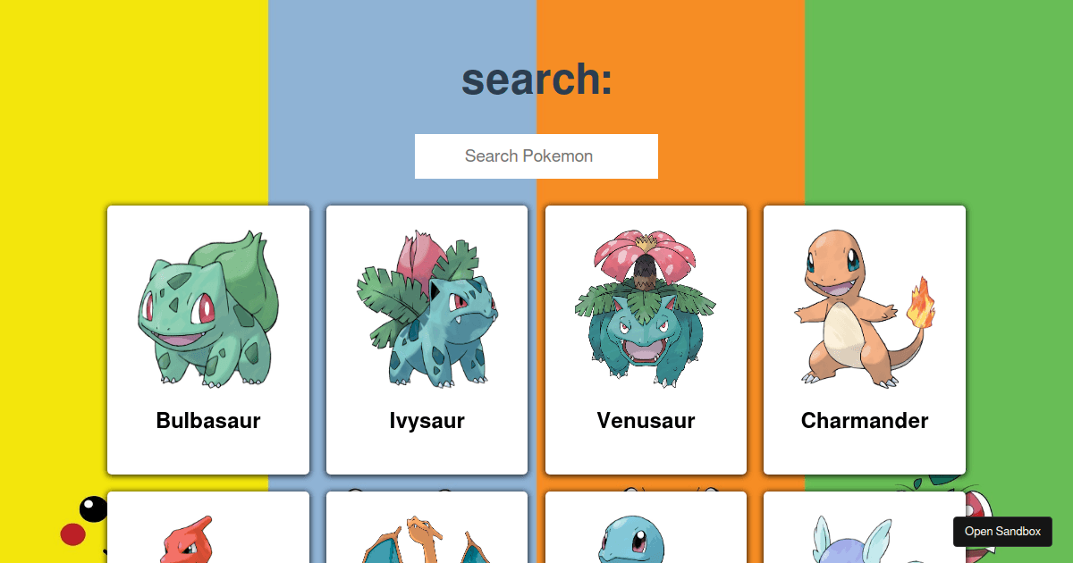 pokemondatabase - Codesandbox