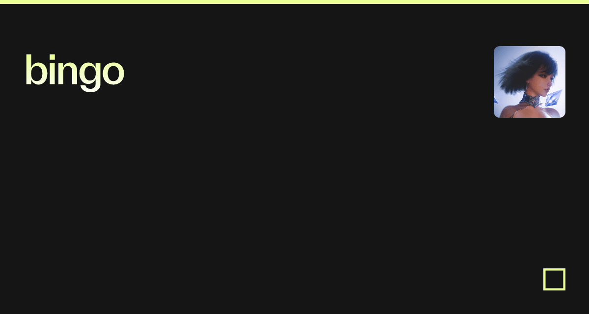 bingo - Codesandbox