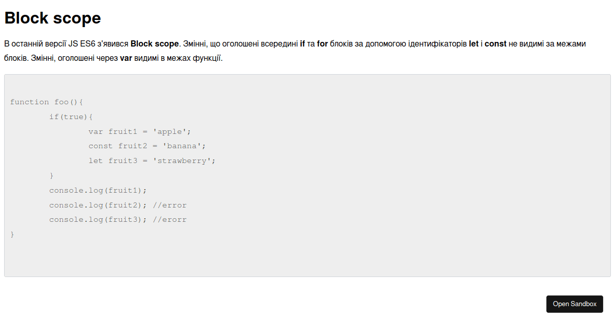 block-scope - Codesandbox