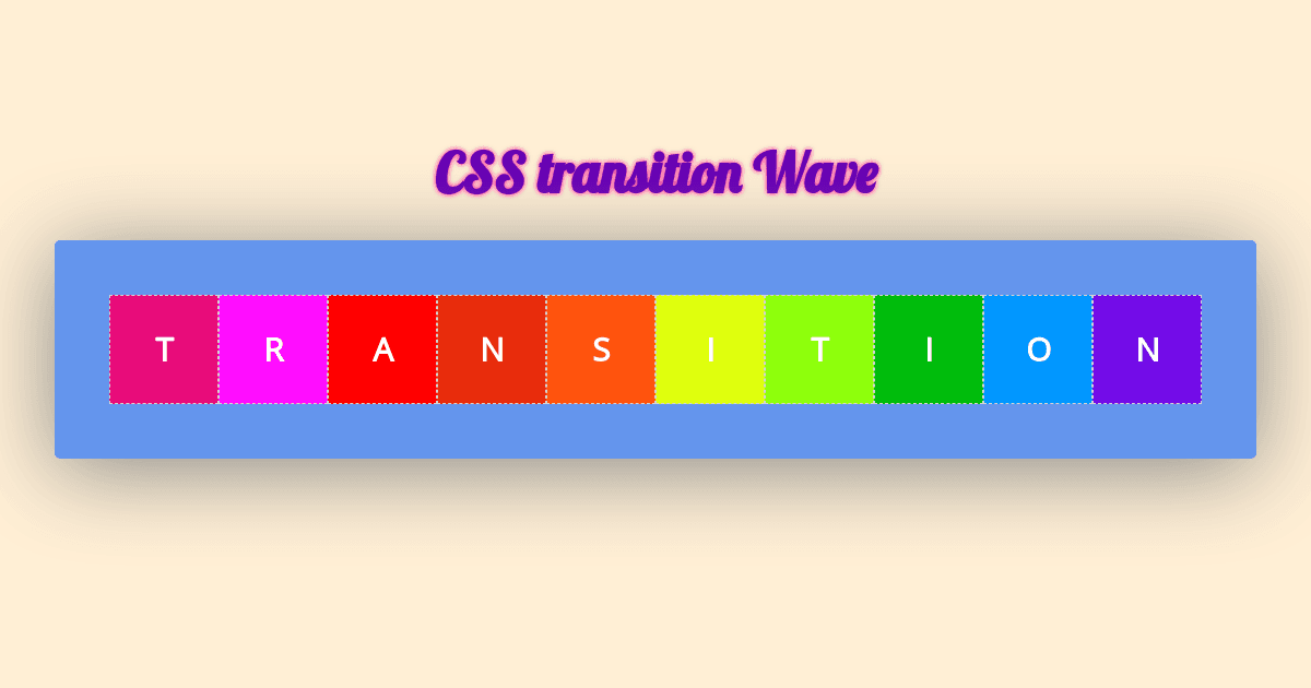 2 CSS Transition Wave - Codesandbox