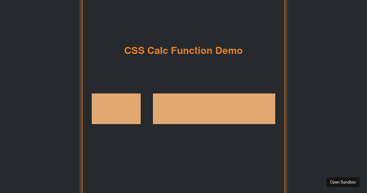Boosting CSS Flexibility with the Powerful Calc() Function - Codesandbox