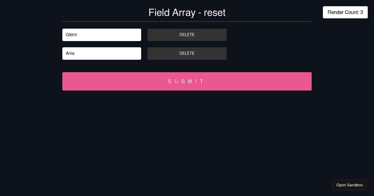 RHF - issues/10585 - Codesandbox
