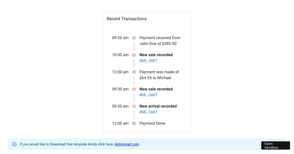 adminmart - card widget - 4 - Codesandbox