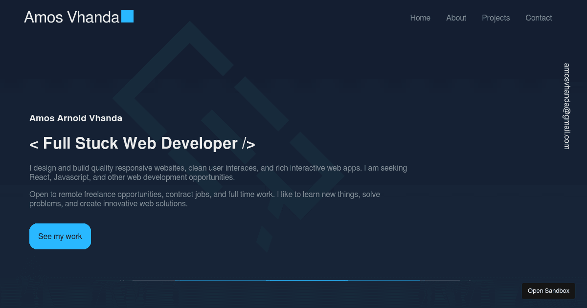 personal-website - Codesandbox
