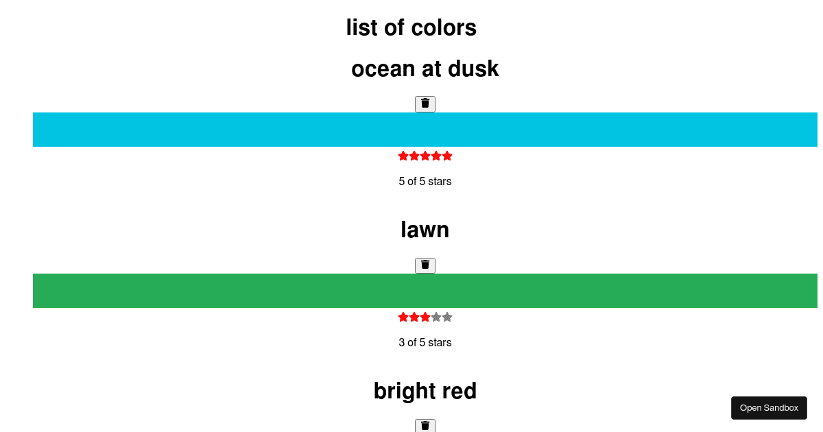 colors - Codesandbox