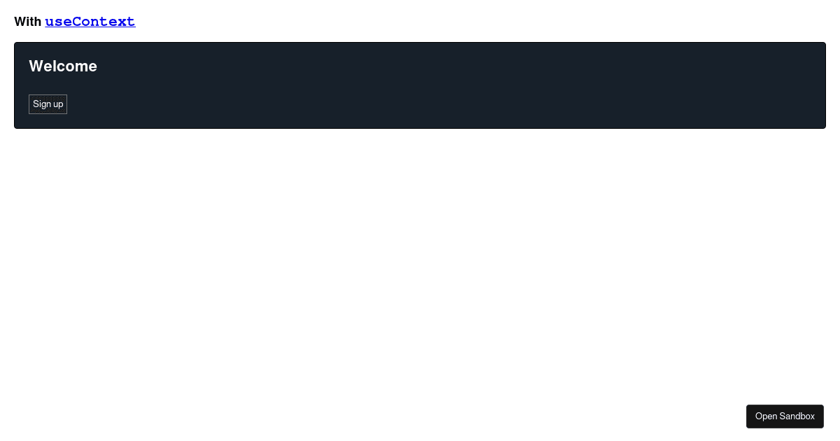 react-useContext - Codesandbox