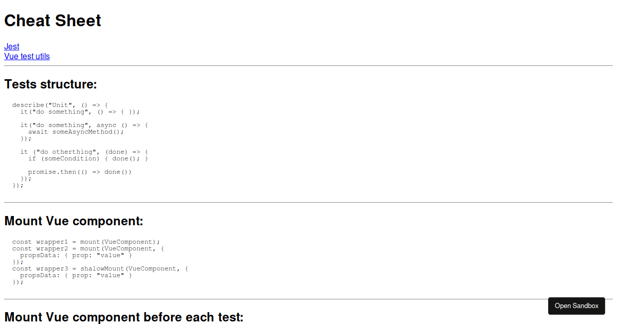 2022-07-06 Vue testing workshop - Codesandbox