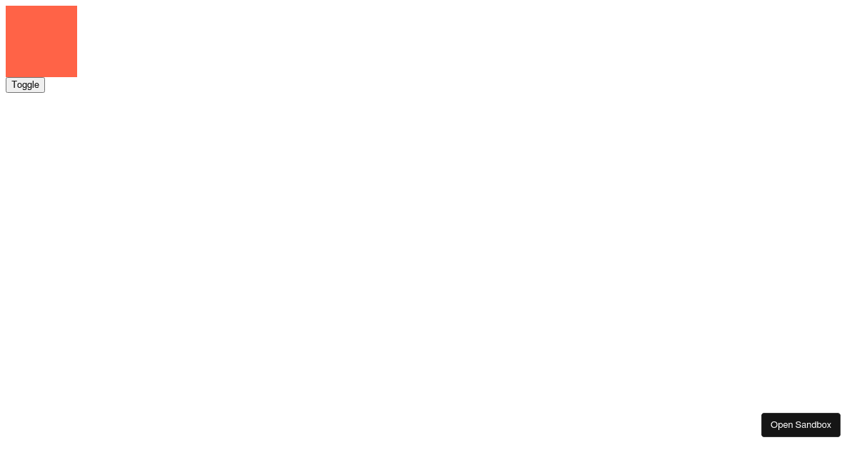 React Pose: On mount animation - Codesandbox