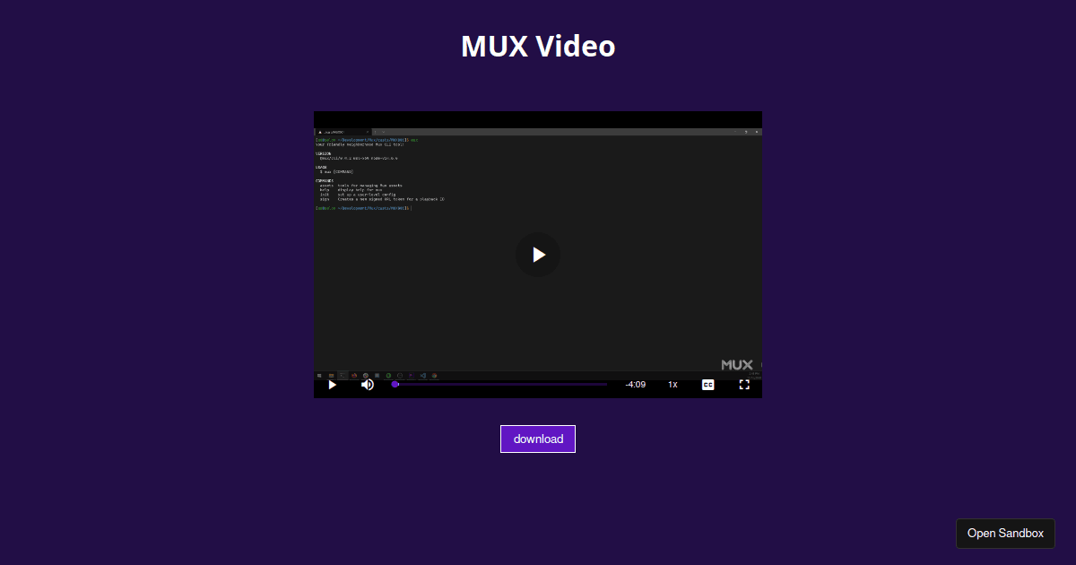 videojsvttthumbnails Codesandbox