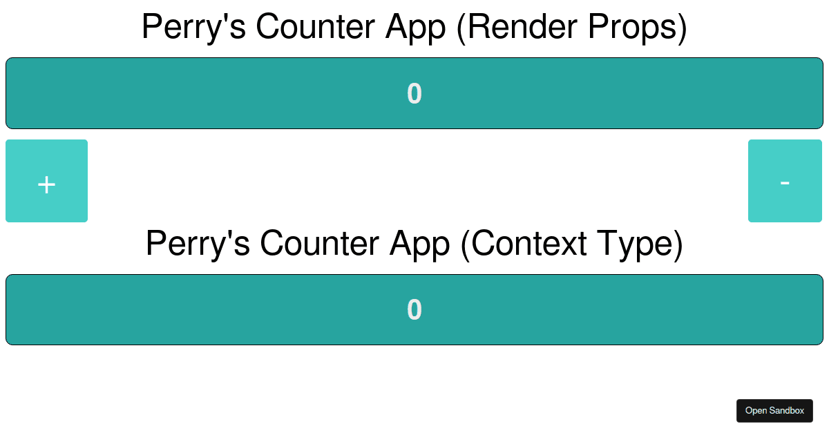 Using Context - Codesandbox