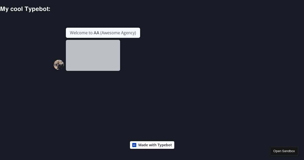 Creating a typebot 