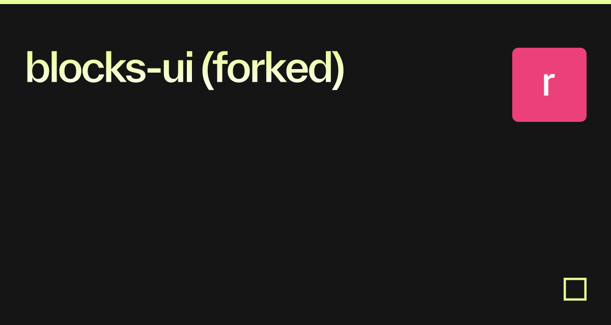 blocks-ui (forked) - Codesandbox