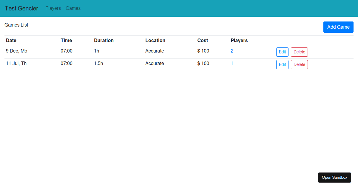 soccer - Codesandbox