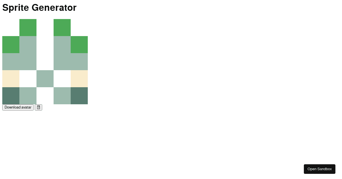 sprite-generator - Codesandbox