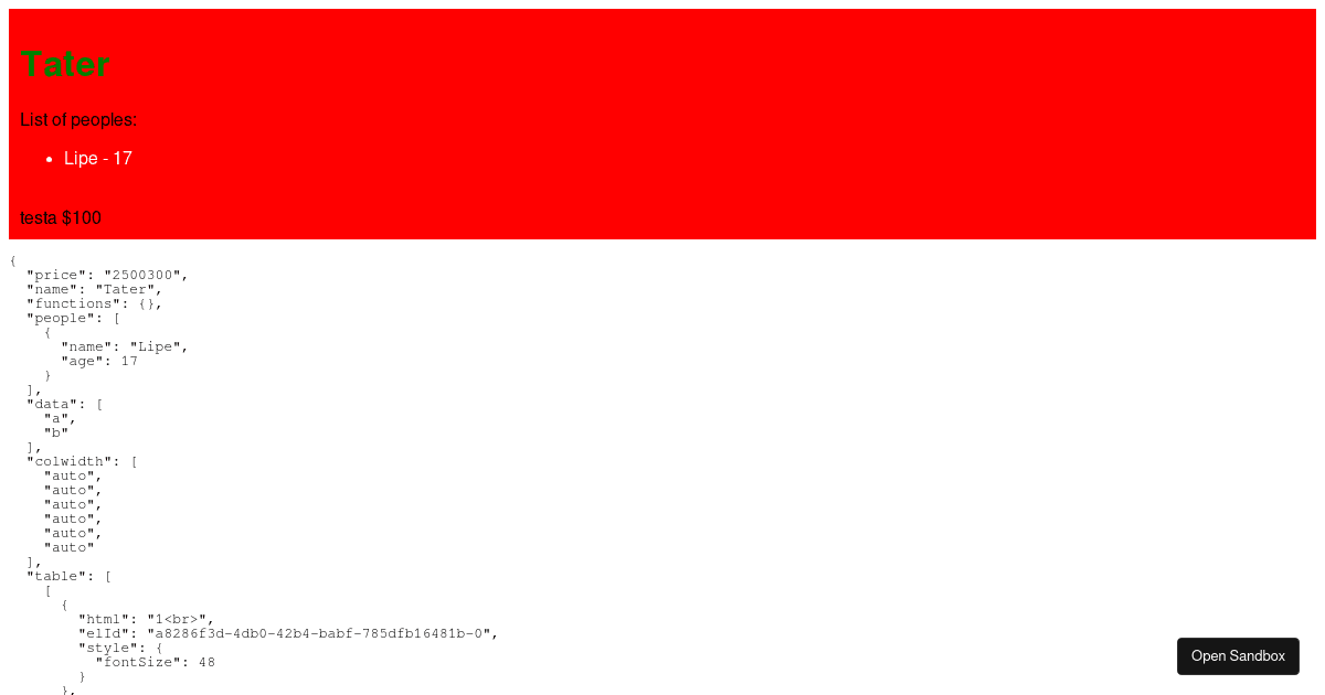 custom (forked) - Codesandbox