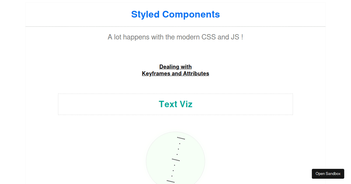 StyledComponents_KeyframesAndAttributes - Codesandbox
