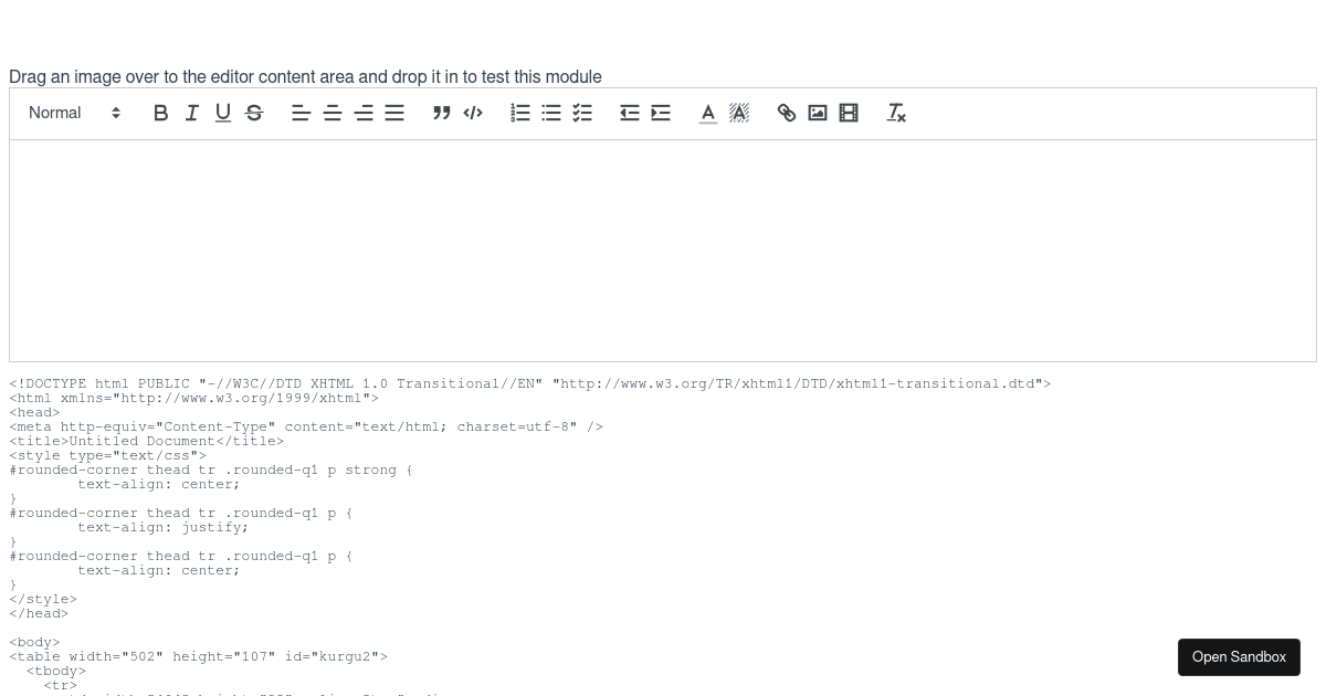 Vue2Editor - Custom Module (forked) - Codesandbox