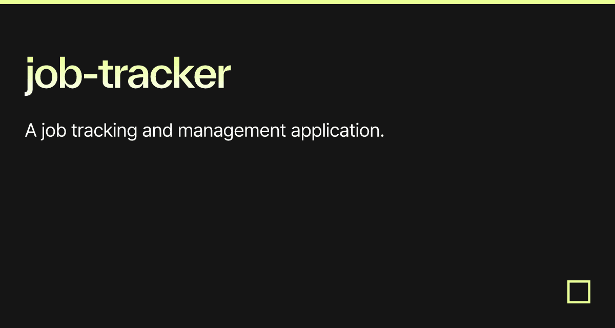 job-tracker - Codesandbox