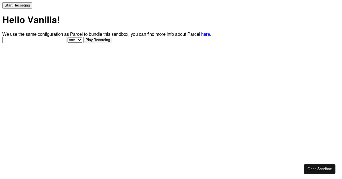 rrweb record and play (forked) - Codesandbox