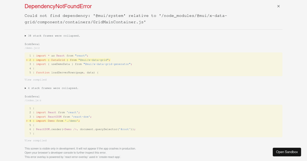Material demo (forked) - Codesandbox