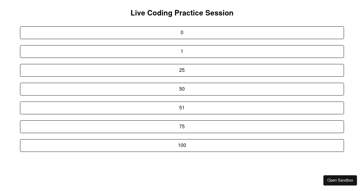 Progress Bar - Codesandbox
