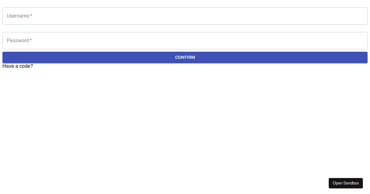 Material demo - Codesandbox