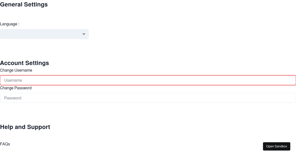 react - Codesandbox