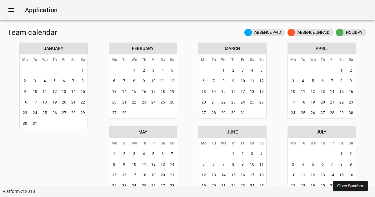 Vuetify Calendar Heatmap (forked) - Codesandbox
