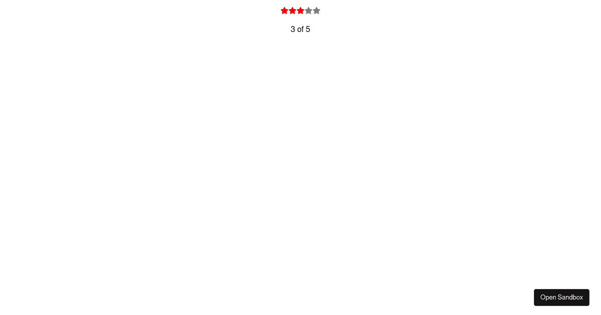 react - Codesandbox