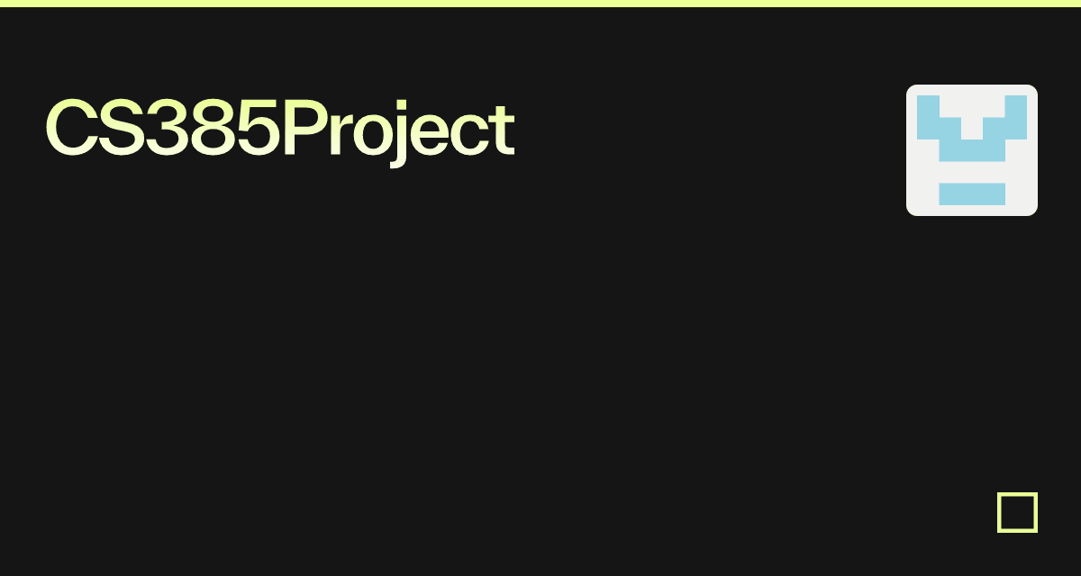 CS385Project - Codesandbox