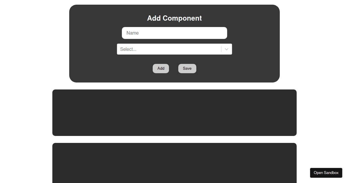 Customizable - Codesandbox