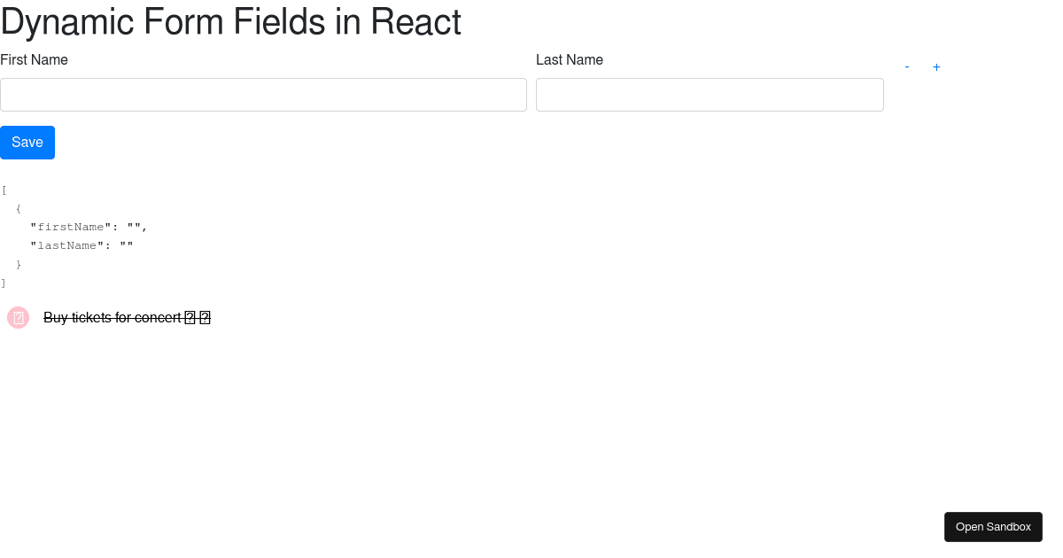 react-dynamic-form-fields-codesandbox