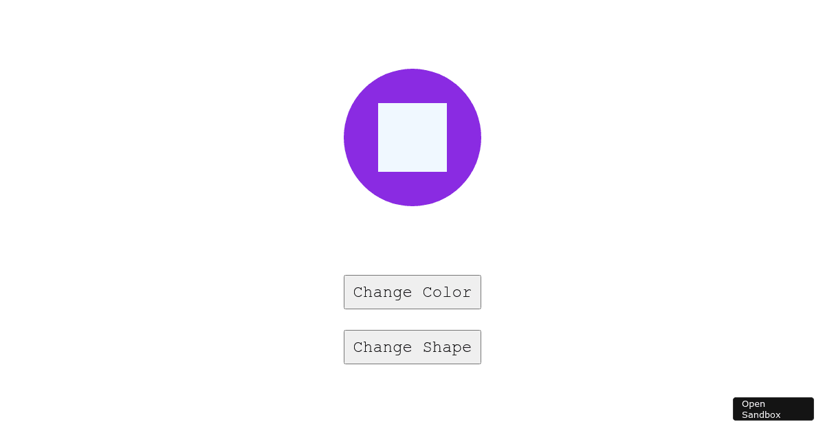 change-color-and-shape - Codesandbox
