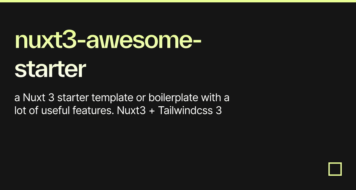 nuxt3-awesome-starter - Codesandbox