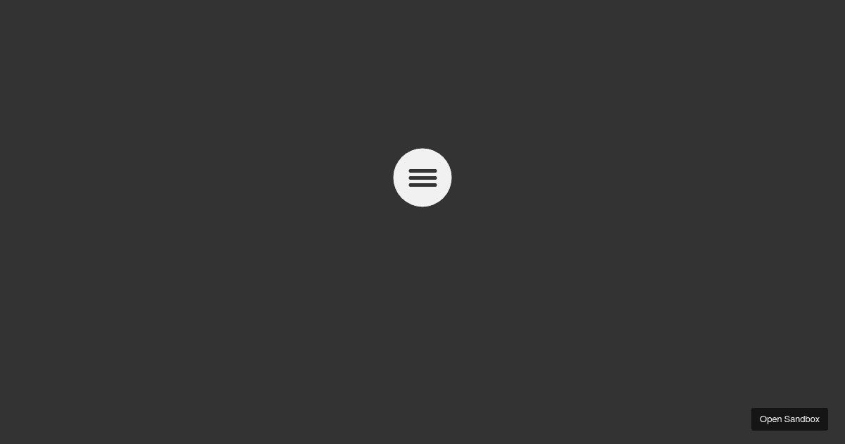 Animation Pop Up menu - Codesandbox