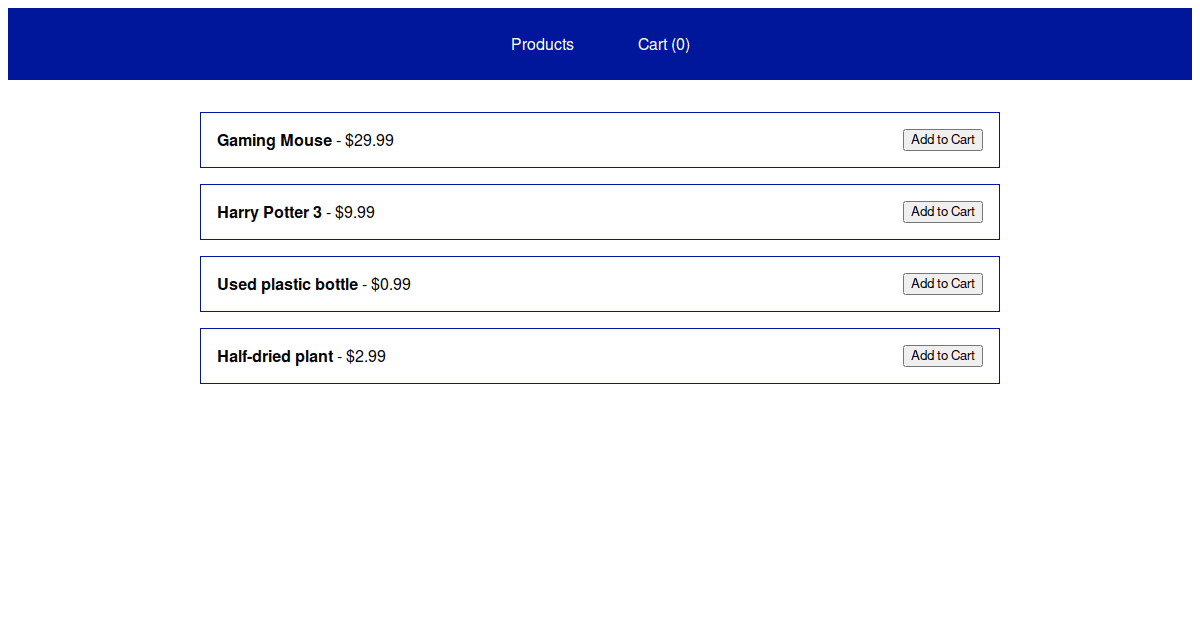 React Hooks and Context Shopping Cart Codesandbox