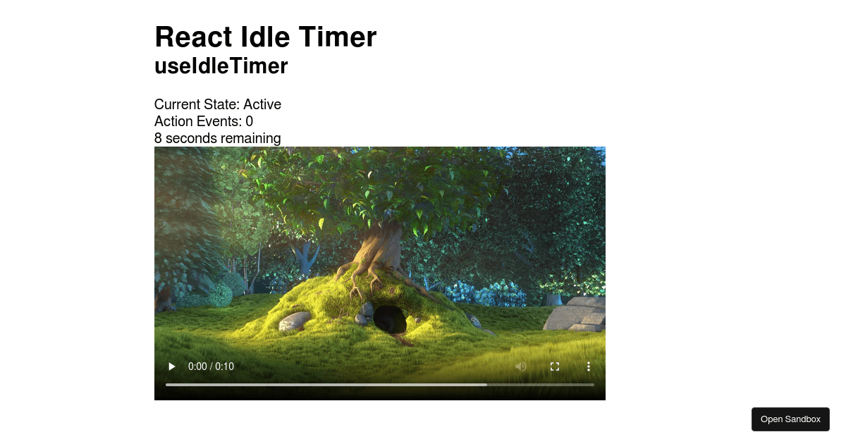 idletimerhook (forked) Codesandbox