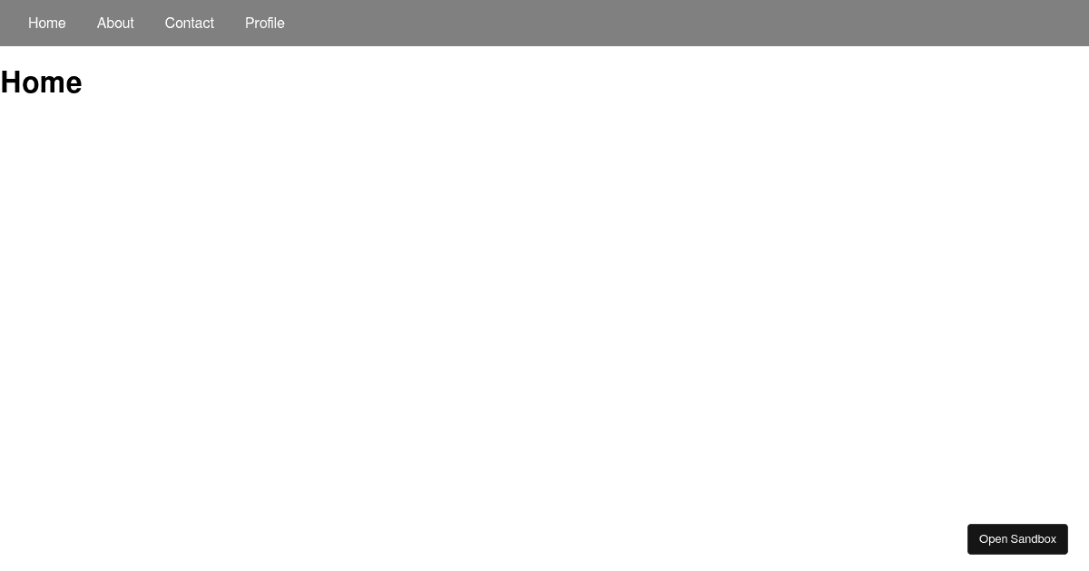 active nav - Codesandbox