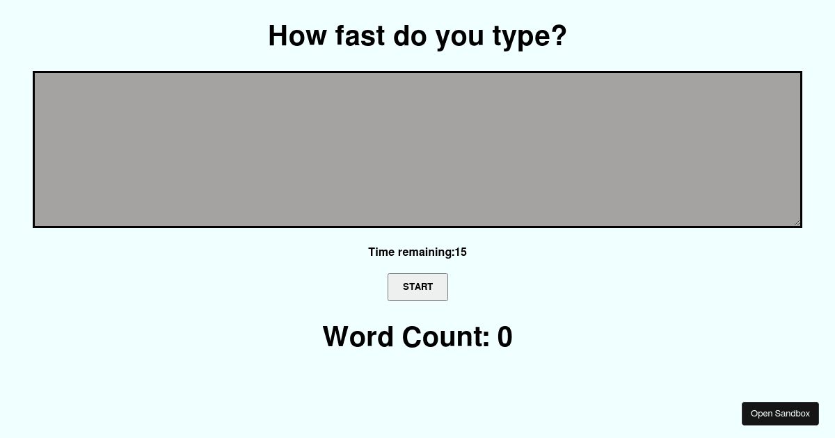 react - Codesandbox