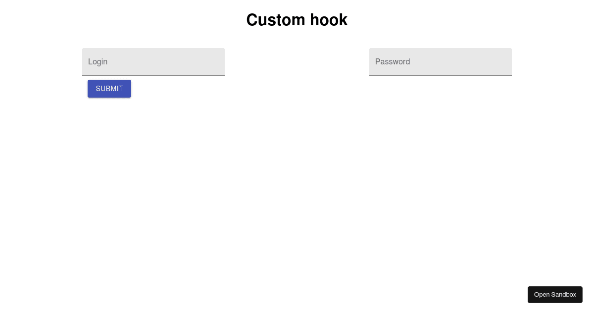react - Codesandbox