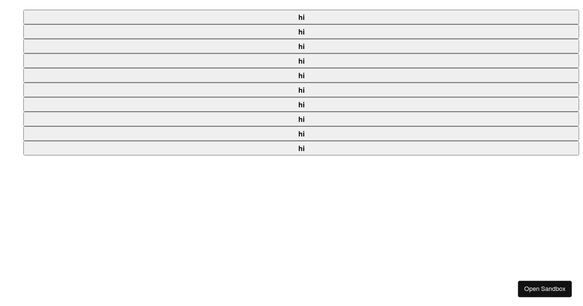Hook Based Accordion Example - Codesandbox