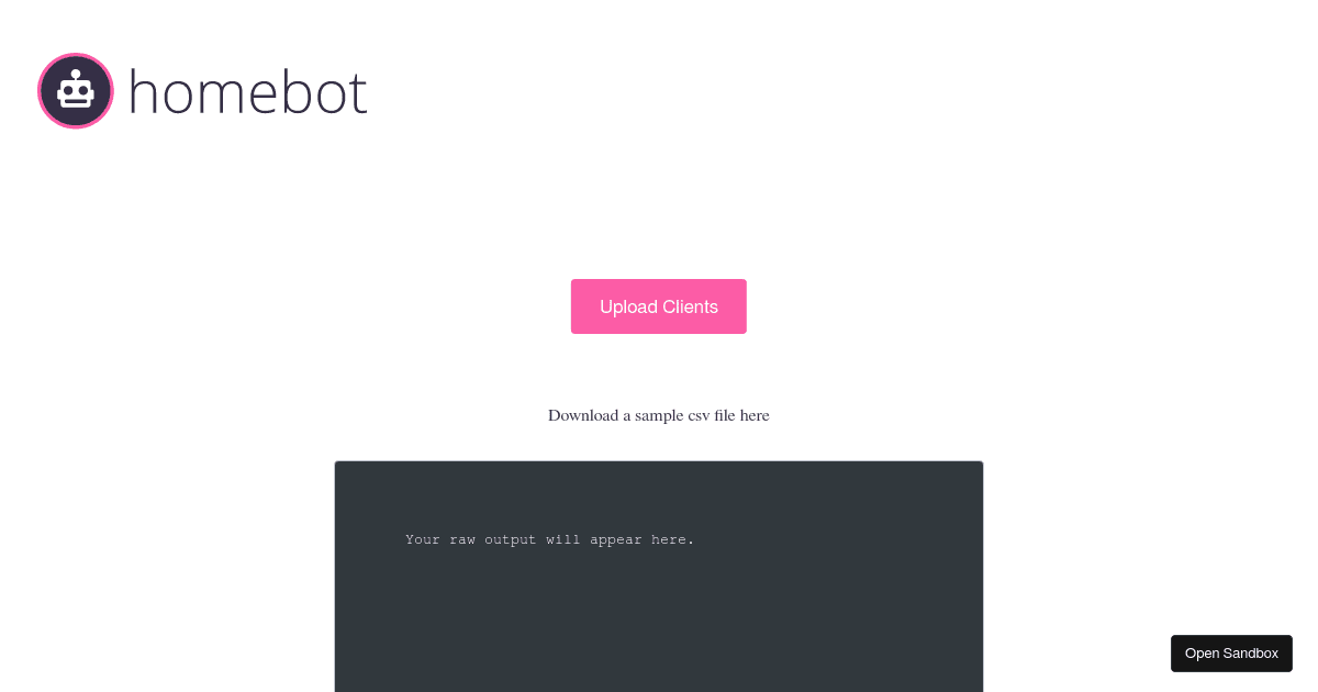 Flatfile Contacts Sandbox for Homebot Codesandbox
