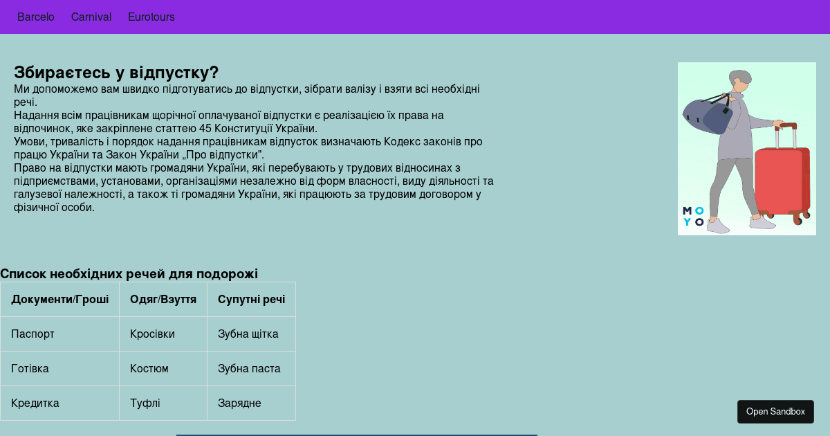 Homework CSS - Codesandbox