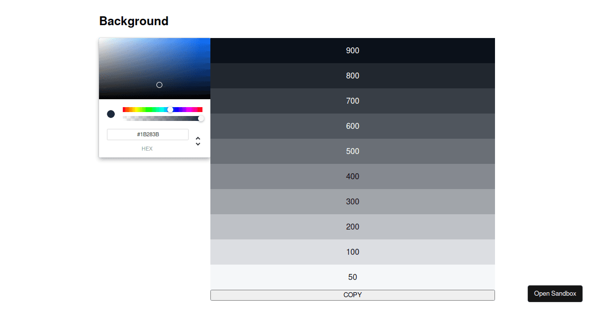 Theme Generator (OKLCH) (Brand and Background) (forked) - Codesandbox