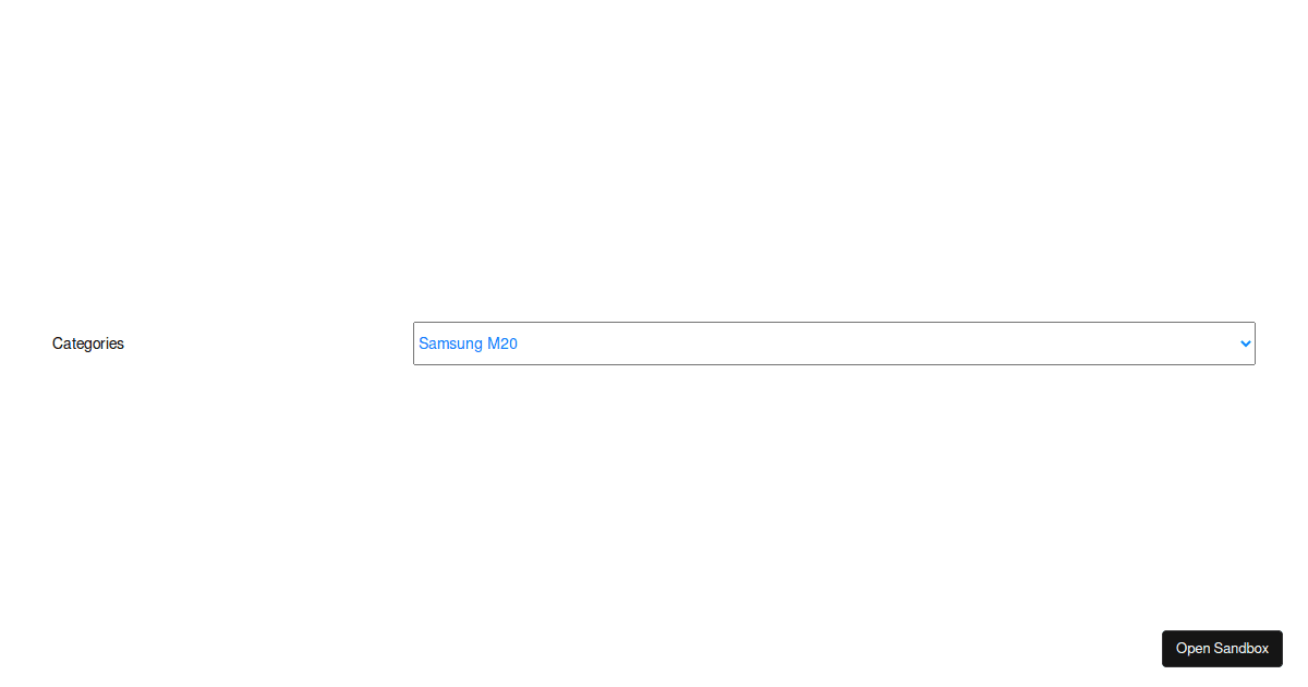 Dropdown react native forked codesandbox