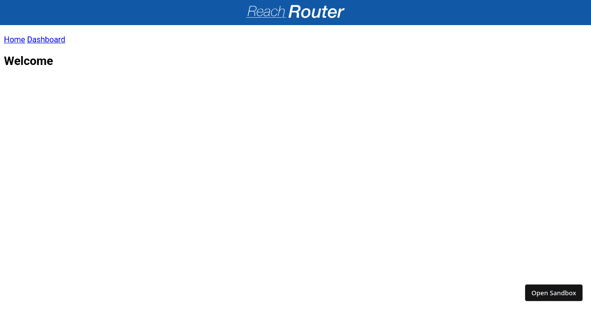 Reach Router Starter v1 - Codesandbox