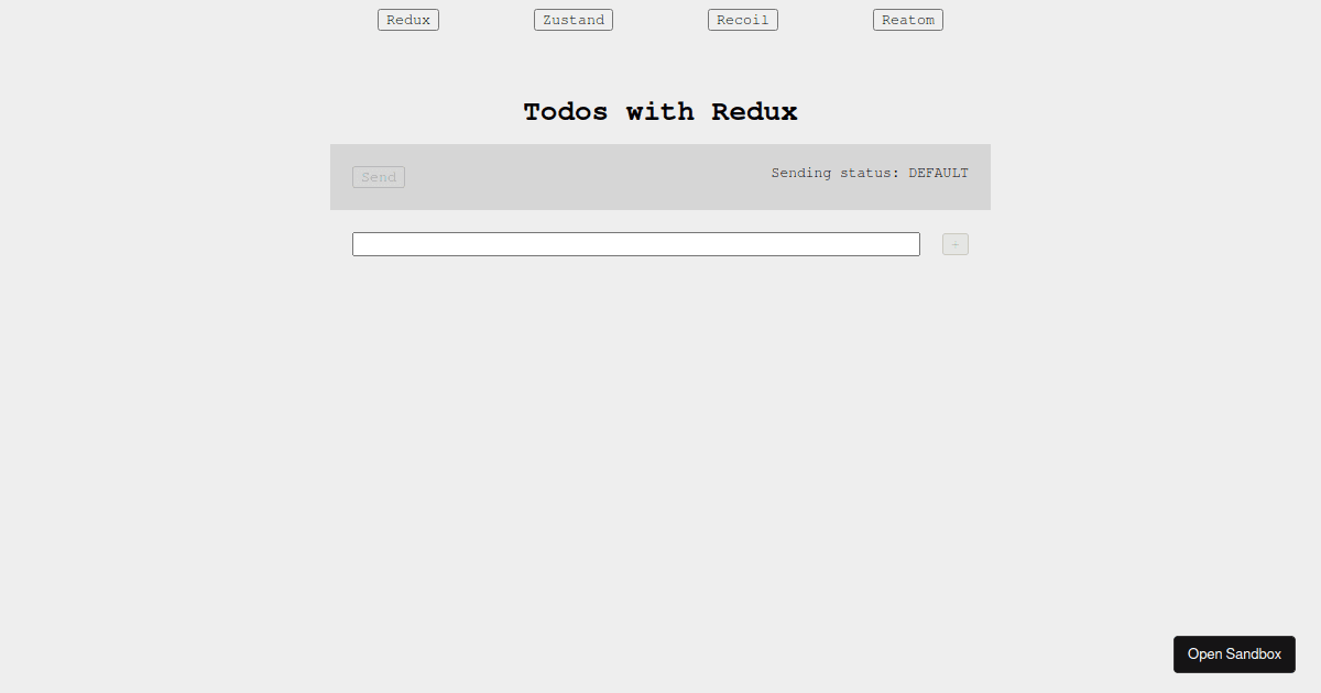 redux - Codesandbox